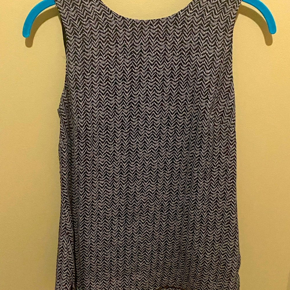 Loft Brown and White Tank Top
